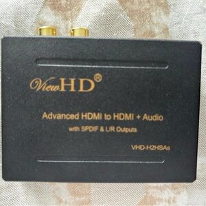 ViewHD VHD-H2HSAs ADVANCED HDMI TO HDMI AUDIO SPDIF & L/R OUTPUTS extract audio